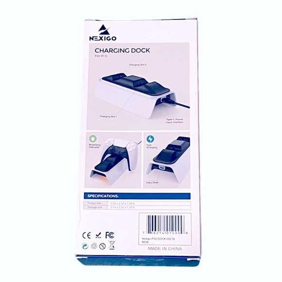 P-5 Fast Charging Dual Controller Dock for PS5 video game controllers NIB - Picture 5 of 7